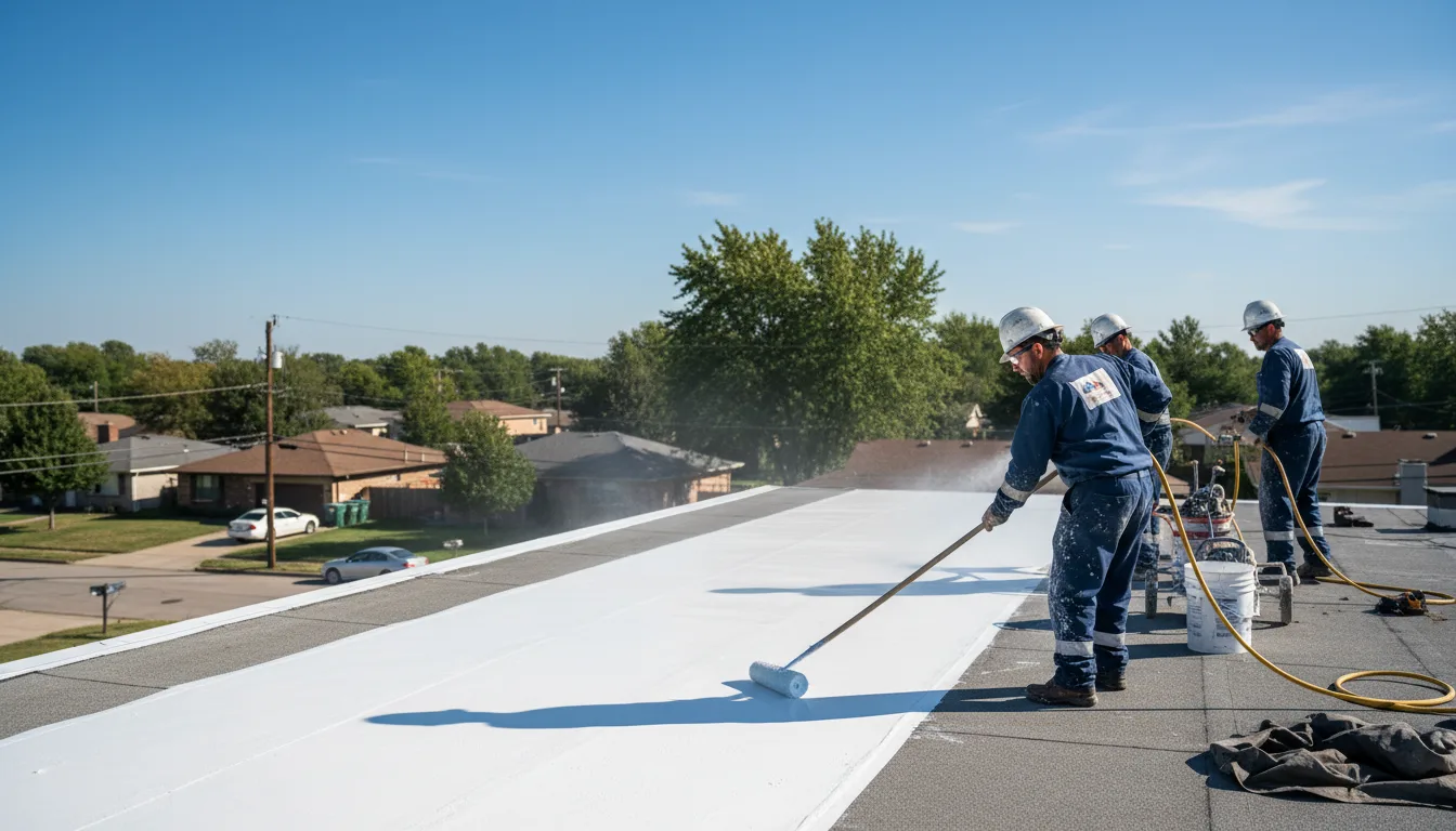 Commercial roof coating in Nursery, TX near me